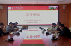 2024年大学生创新创业指导中心第二十一次工作例会